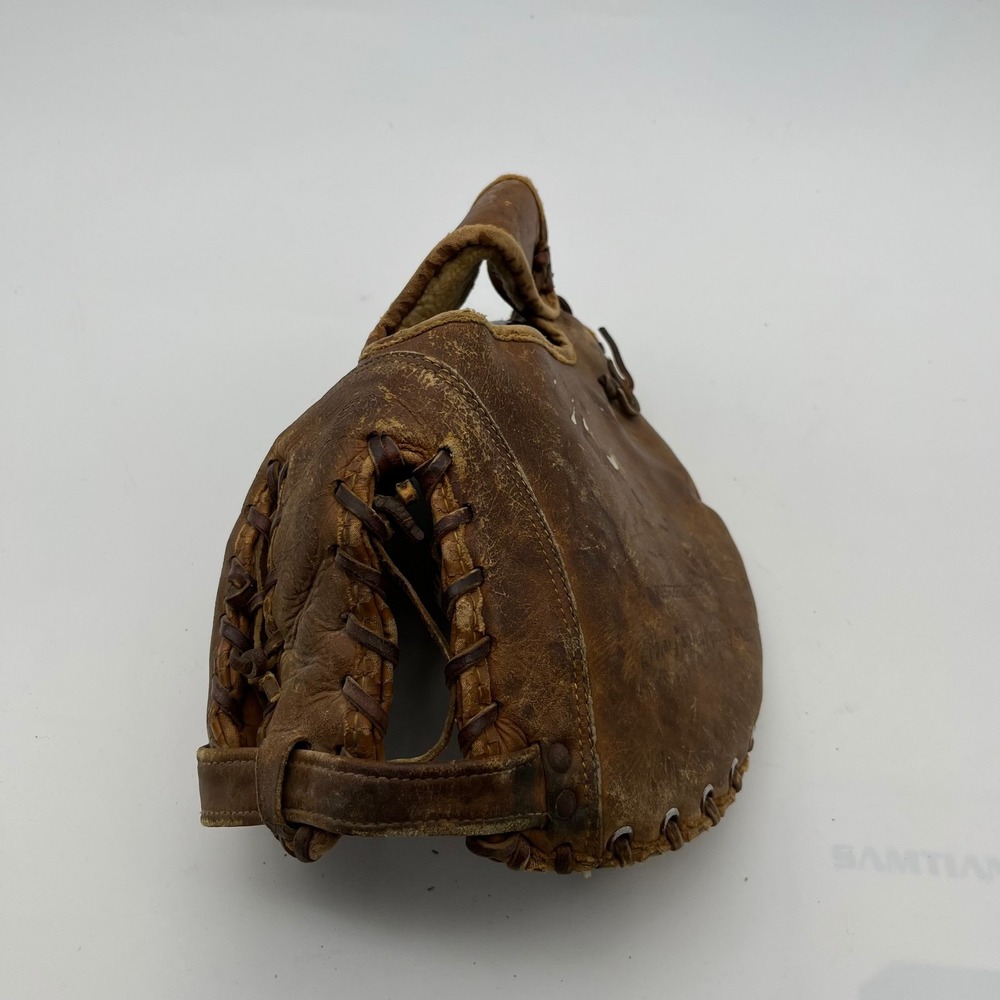 Vintage Rawlings F500 Roy Sievers Baseball Mitt Brown Leather Glove USA Made